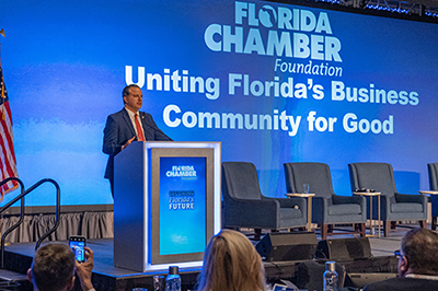 Patronis speaking at Florida Chamber Foundation’s Future of Florida Forum