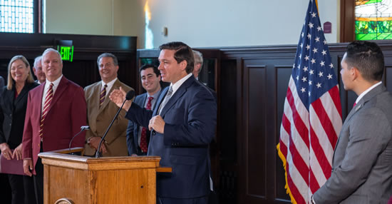 Desantis speaking at FSU