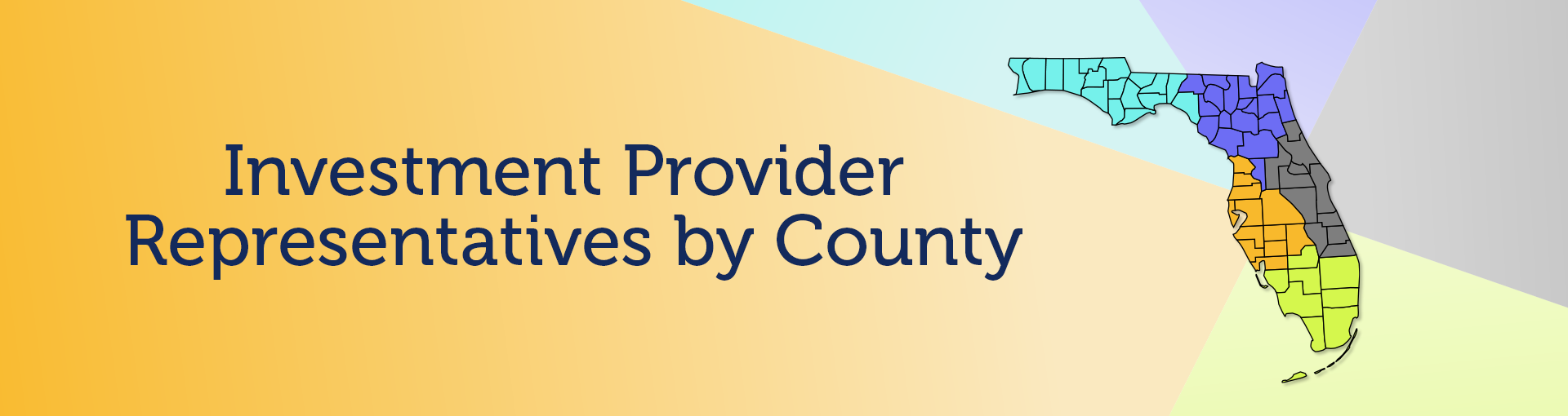Investment Provider Representatives by County
