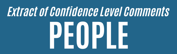 Confidence Level Comments - People