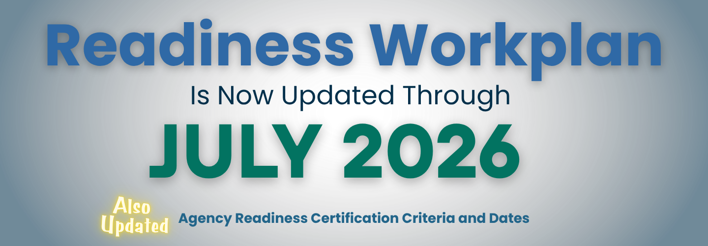 Readiness Workplan is now updated