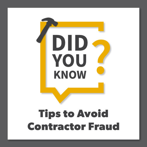 YourFLVoice: Did You Know? Tips to Avoid Contractor Fraud