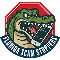 Cartoon Alligator Biting a Phone