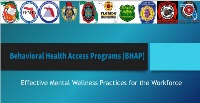 Behavior Health Access Program Power point